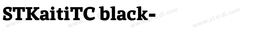 STKaitiTC black字体转换